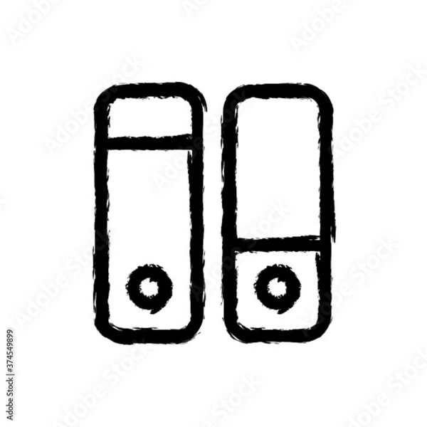 Obraz vector illustration hand drawn icon ofsettings toggle vertical