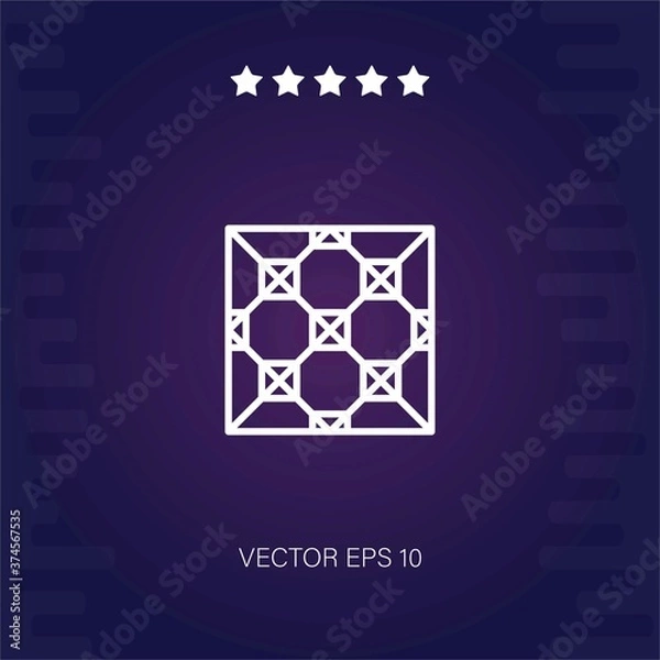 Obraz tiles vector icon modern illustration