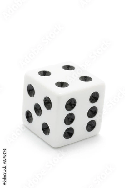 Obraz Dice on White Background