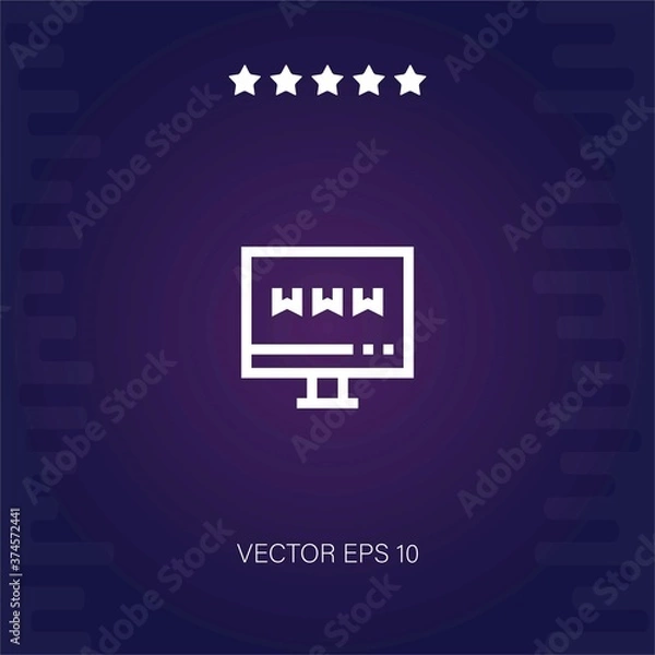 Obraz website vector icon modern illustration