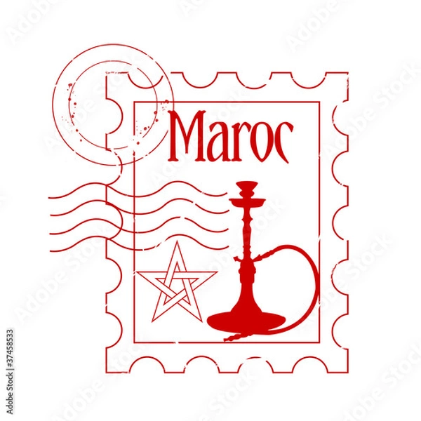 Obraz timbre Maroc