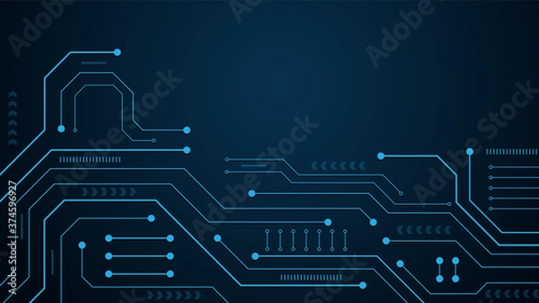 Fototapeta Circuit technology background