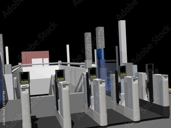 Obraz Automatic Ticket Gates