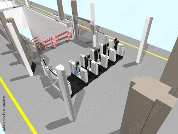 Obraz Automatic Ticket Gates