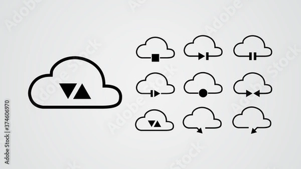 Obraz cloud tech collection