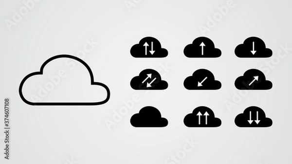 Obraz cloud tech collection