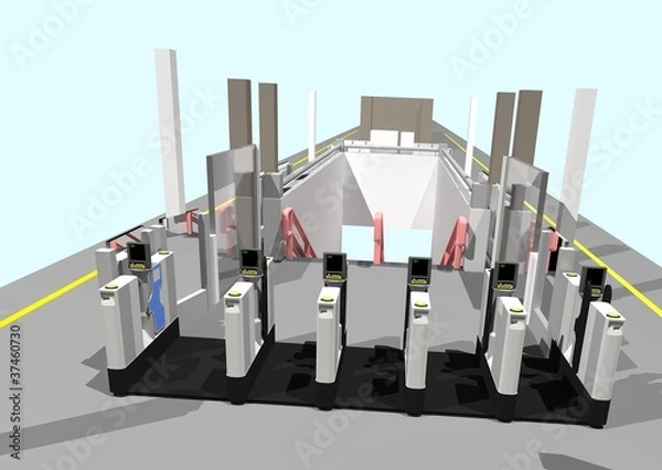Obraz Automatic Ticket Gates