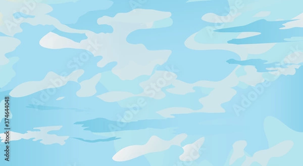 Fototapeta blue sky with clouds, abstract vector background