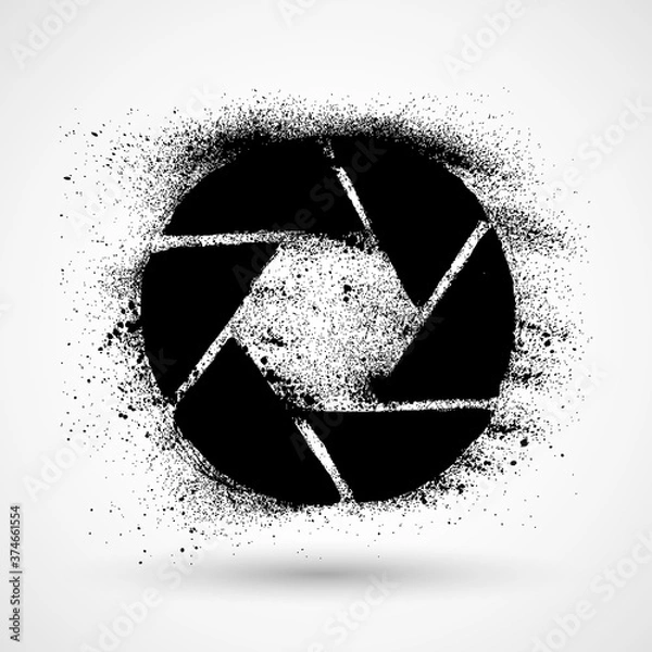 Obraz Grunge Diaphragm icon