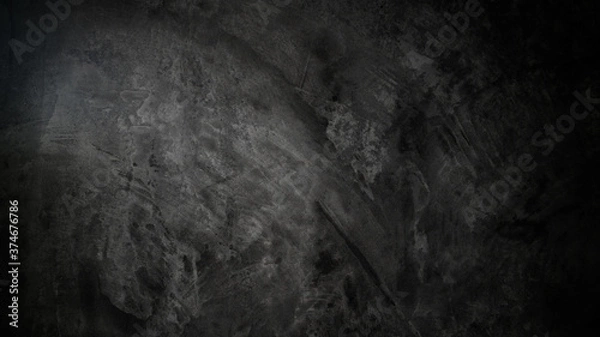 Fototapeta Abstract of dark grunge wall texture with rough and grainy, texture for background.
