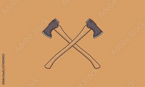 Fototapeta ax vector icon design illustration