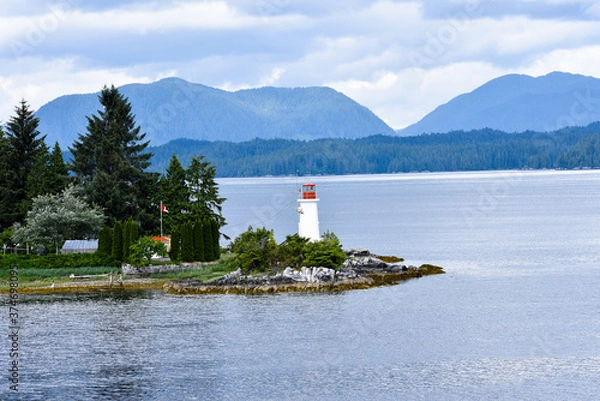 Obraz Leuchtturm Inside Passage Alaska