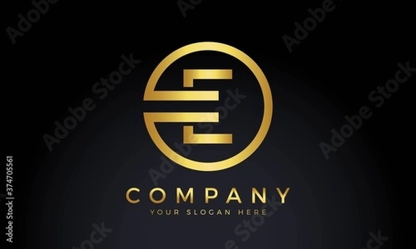 Obraz Initial Letter E Logo With Creative Modern Business Typography Vector Template. Creative Abstract Letter E Logo Design