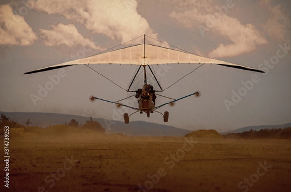 Obraz Hang glider takeoff