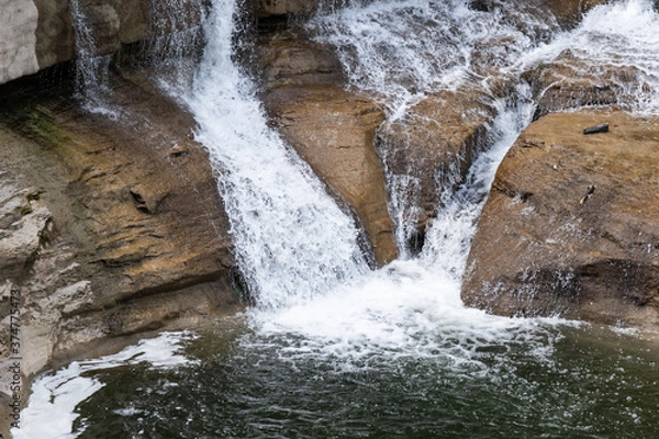 Fototapeta Waterfalls collide