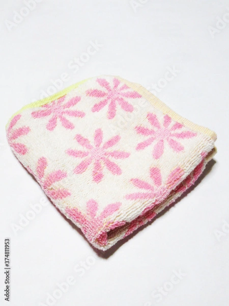 Fototapeta 花柄のハンカチ