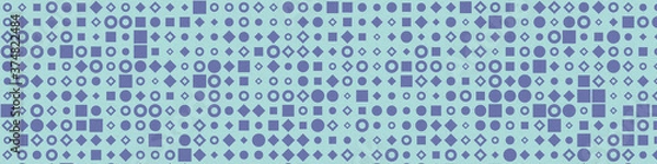 Fototapeta Abstract Color Halftone Dots generative art background illustration