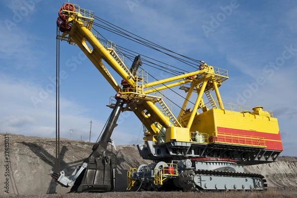 Fototapeta The excavator