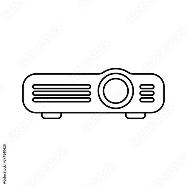 Obraz projector line icon 