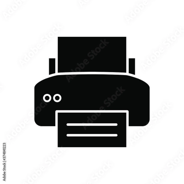 Obraz printer icon vector illustration