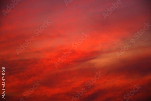 Fototapeta Nature, nature in the sky dark evening, Beauty of in the sky sunset in evening, Beauty of the nature in the sky sunset in evening, dark evening and clouds in the sky
