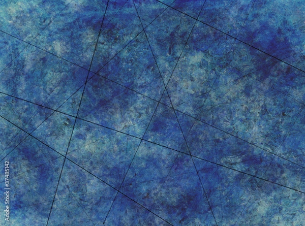 Fototapeta Blue abstract grungy background