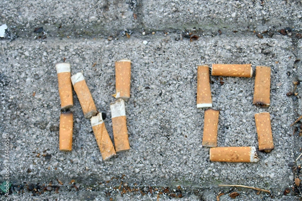 Fototapeta Stop smoking action 