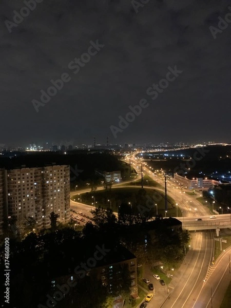 Obraz bridge at night