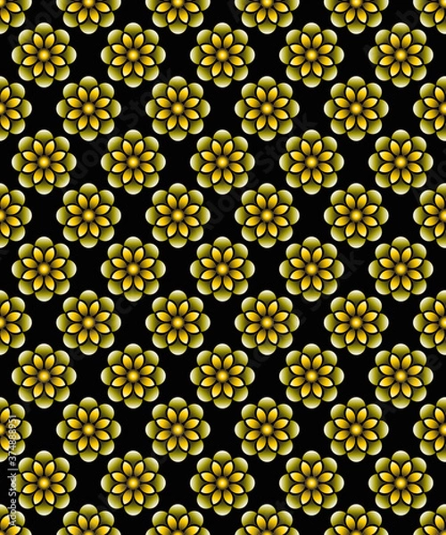 Fototapeta seamless floral pattern