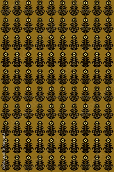 Fototapeta seamless floral pattern