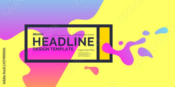 Fototapeta Template for business and poster. Advertising poster for design