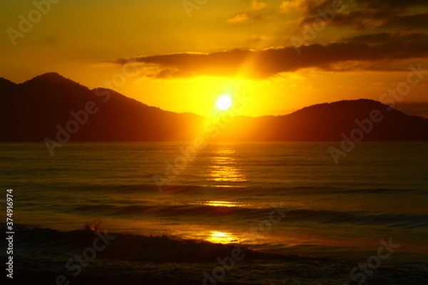 Obraz nascer do sol, por do sol