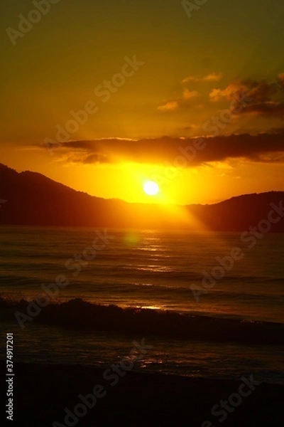 Obraz nascer do sol, por do sol