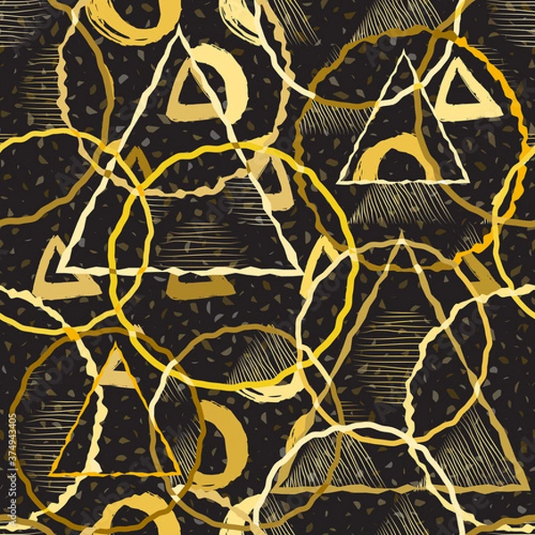 Fototapeta seamless background vector gold