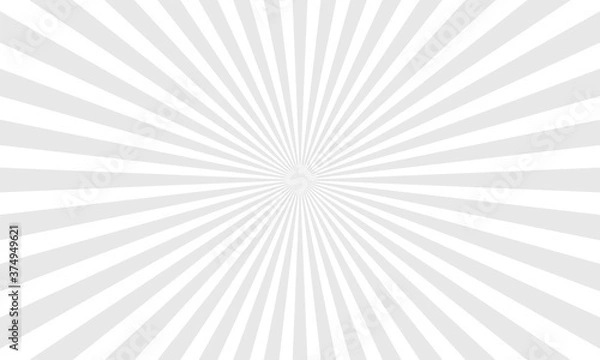 Obraz Streszczenie geometryczne tło monochromatyczne z promieniami od centrum