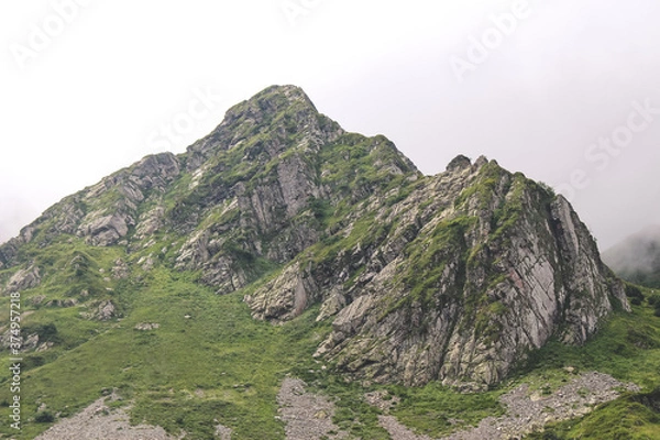 Fototapeta At the foot of the Majestic Mount Achishkho