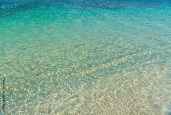 Fototapeta Sandy beach in the south of the island of Sardinia
