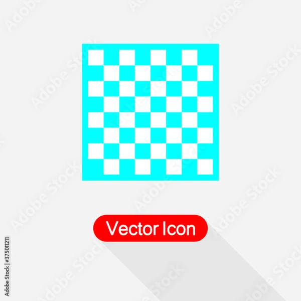 Obraz Chess Board Icon Vector Illustration Eps10