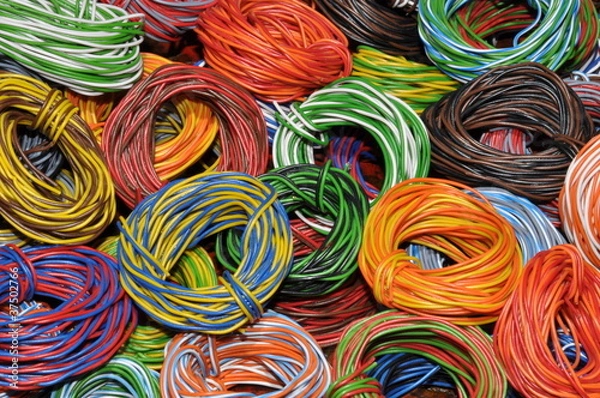 Obraz secondary raw materials, cable waste