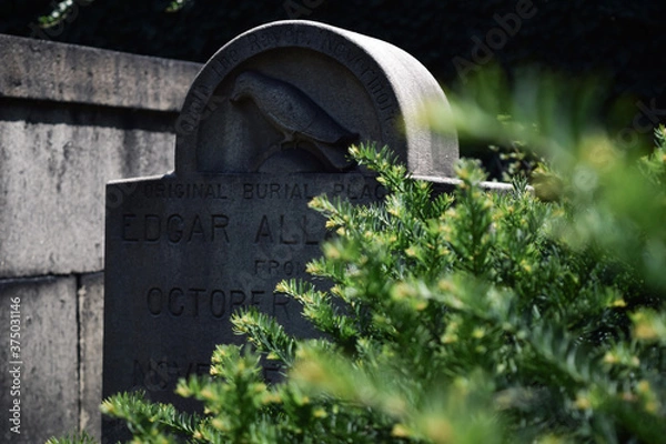 Obraz Edgar Allen Poe's Gravestone 2
