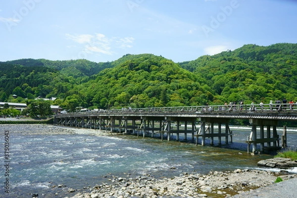 Obraz 京都 嵐山 渡月橋