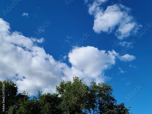 Fototapeta sky and clouds, cloudscape, landscape 