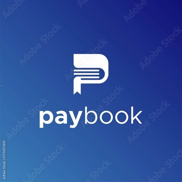 Obraz Pay book logo design unique