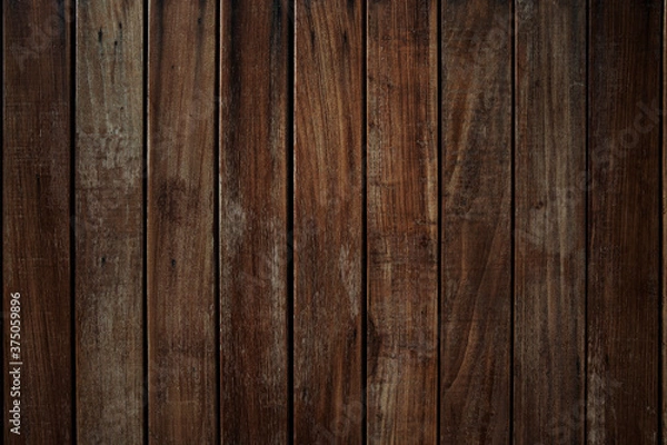 Obraz dark brown wood texture background
