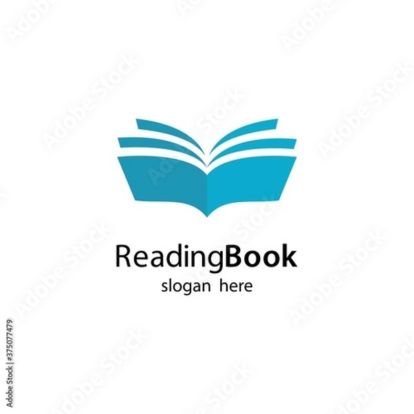 Fototapeta Book logo template vector icon