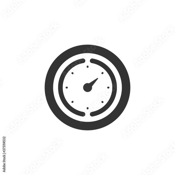 Fototapeta Barometer. Isolated icon. Weather glyph vector illustration