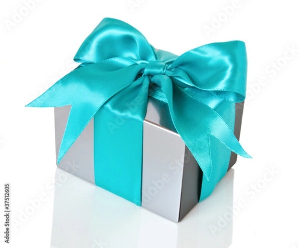 Obraz silver gift box