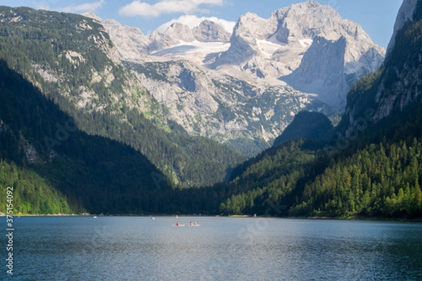 Fototapeta Beautiful scene of Gossausee in Austria 
