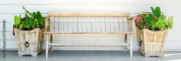 Obraz Planter and Bench