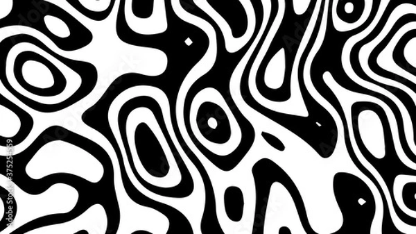 Obraz Distorted lines. Wave is a distortion effect. Optical illusion. Circular lines stripes or background with wavy distortion effect.